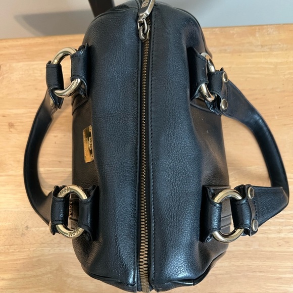 TRADED - MCM Black and Mini Boston Handbag with Structured Design - Picture 10 of 14